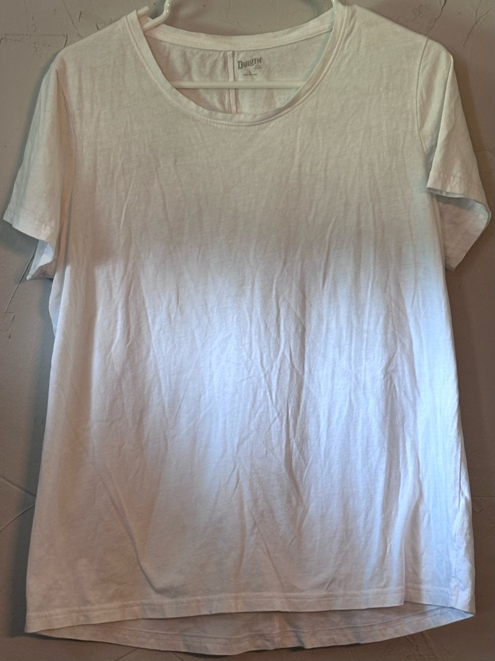 Duluth Trading Co Light Pink Crewneck Tee
